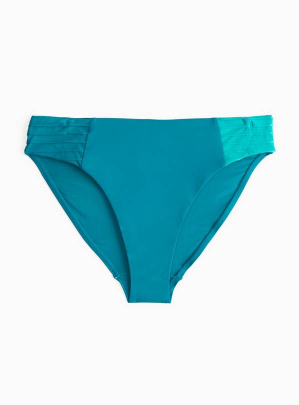 Blue Two Tone High Leg Bikini Bottoms 22